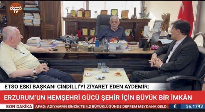 Cindilli'yi ziyaret eden Aydemir: Erzurum yaz aylarında gurbeti memlekete bağlıyor