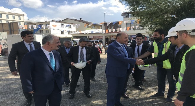 Horasan Vali Azizoğlu'nu ağırladı