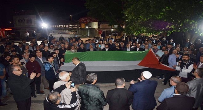 Malatya'da İsrail protesto edildi