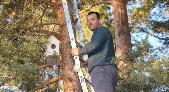 Oltu'da örnek kampanya: “Bir Kuş da Sen Barındır'