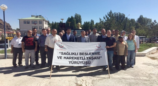 Pasinler'de sağlık için yürüdüler