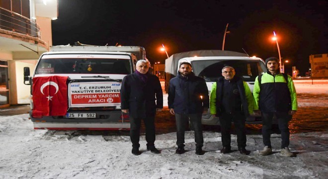 Yakutiye ve Aziziye Belediyeleri Hatay'da