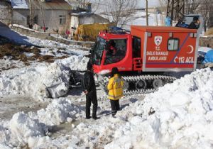Kar üstü araçları 94 hastanın imdadına yetişti